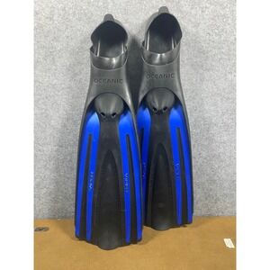 Oceanic Viper Full Foot Snorkeling Diving Fins Blue Black US 7.5-8.5 EU 39.5-41